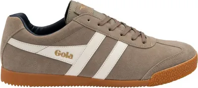 Produktbild von Gola Harrier Suede Herren Klassische Sneaker aus Veloursleder Grau (Rhino/Off White/Navy), CMA192-ZF