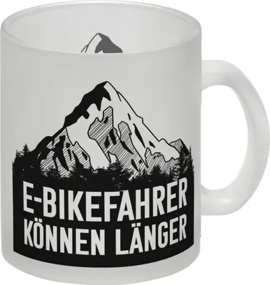 Produktbild von E-Bikefahrer können länger Glas Tasse