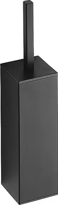 Produktbild von BERO WC-Bürstengarnitur Messing Schwarz stehend oder hängend 80x400x80 mm für Bad & WC >> zum Bohren oder Freistehend anwendbar