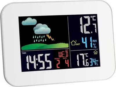 Image de TFA - Station météo radio avec écran couleur PRIMAVERA 35.1136.02 - blanc
