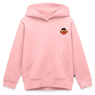 Produktbild von Spreadshirt Sesamstraße Ernie Als Stickmotiv Kinder Premium Hoodie, 134/140 (8 Jahre), Rosa