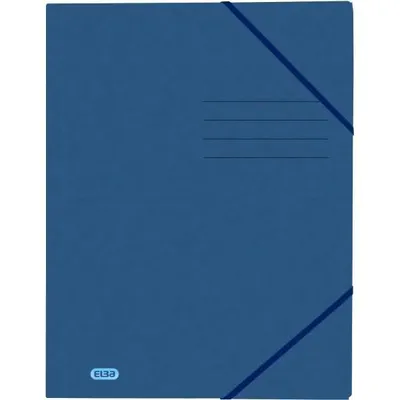 Produktbild von Oxford 400116325 Eckspannmappe TOP FILE+ - A4, 390 g/qm, Karton, Gummizug, dunkelblau