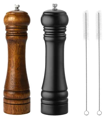 Immagine prodotto di Set di macinini per pepe in legno con macinino in Vetroceramica regolabile