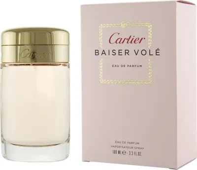 Produktbild von Cartier Baiser Volé, Frauen, 100 ml, Nicht nachfüllbare Flasche, Spray, ALCOHOL, PARFUM (FRAGRANCE), AQUA (WATER), BENZYL SALICYLATE, BUTYL METHOXYDIBENZOYLMETHANE,..., 1 Stück(e)