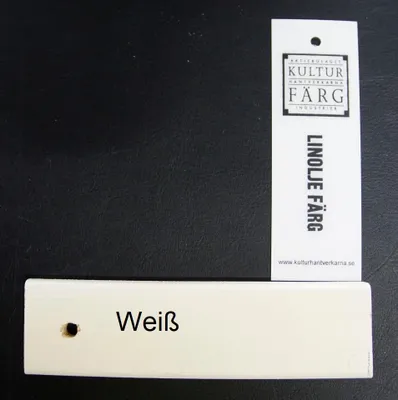 Produktbild von Leinölfarbe - Innen-& Außen - weiß (0,25 Liter) - natürlicher Holzschutz - Schweden chemikalienfrei - super ergiebig