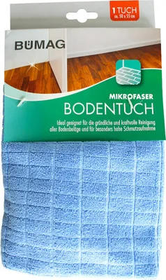 Produktbild von Mikrofaser Bodentuch blau 50 x 55 cm