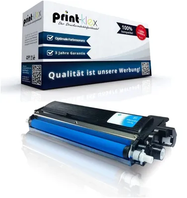 Produktbild von Print-Klex Kompatible Tonerkartusche kompatibel mit Brother DCP 9017 CDW DCP 9022 CDW MFC 9142 CDN MFC 9332 CDW MFC 9342 CDW HL 3142 CW HL 3152 CDW HL 3172 CW TN242 TN 242 TN 242C Cyan Blau - Color Line Serie