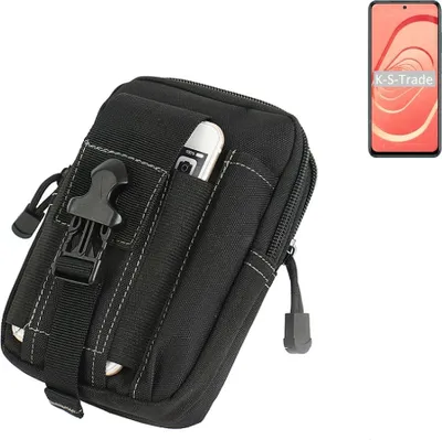 Produktbild von K-S-Trade Gürtel Tasche kompatibel mit Xiaomi Redmi Note 10 Gürteltasche Holster Schutz Hülle Handy Hülle Smartphone outdoor Handy-Hülle schwarz