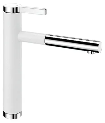 Immagine prodotto di Blanco Linee S - Drezová batéria s výsuvnou koncovkou, biela/chróm 518441