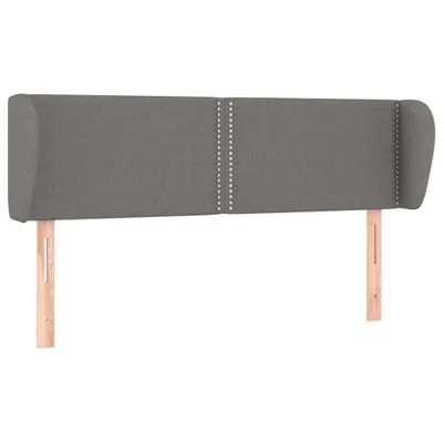 Produktbild von vidaXL Kopfteil mit Ohren Dunkelgrau 147x23x78/88 cm Stoff