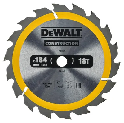 Image de Dewalt Scie à lame 184X16Mmx18Z
