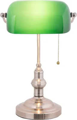Immagine prodotto di Clayre & Eef Lampada da tavolo Banker 27x17x41 cm Metallo verde