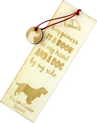 Produktbild von English Cocker Spaniel, Englische Cockerspaniel - Lesezeichen mit Hund, personalisiertes Lesezeichen, Hundeaccessoire für Leser der Marke Art-Dog