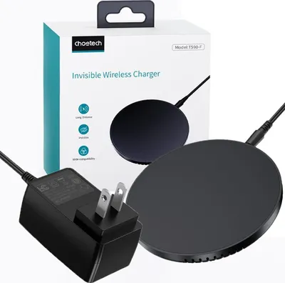 Immagine prodotto di Caricabatterie induttivo Choetech 10W EU con cavo di alimentazione nero