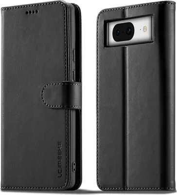 Produktbild von Hülle für Google Pixel 8, Klapphüllen Brieftasche Leder Magnetverschluss Ständer Schutzhülle Schwarz