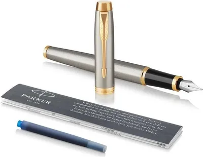 Produktbild von PARKER Füller IM     Brushed Metal                    F Blau Geschenkbox