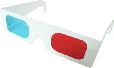 Produktbild von 3D Brille Rot/Cyan aus Karton für Schüler und Lehrer