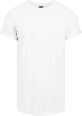 Produktbild von Urban Classics - SHAPED Long Turnup Tee weiß - M
