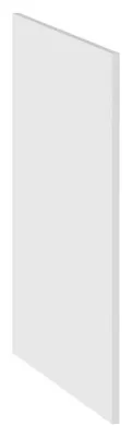 Image de Panneau pour meuble bas "Salma" - Blanc - L 58 x H 81 cm