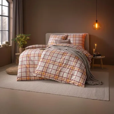 Produktbild von Estella Kuschelflanell Bettwäsche Celestia leinen 135x200 cm + 80x80 cm