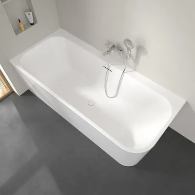 Productafbeelding van Villeroy & Boch Taro inbouwbad, vrijstaand, 180 x 80 cm, links