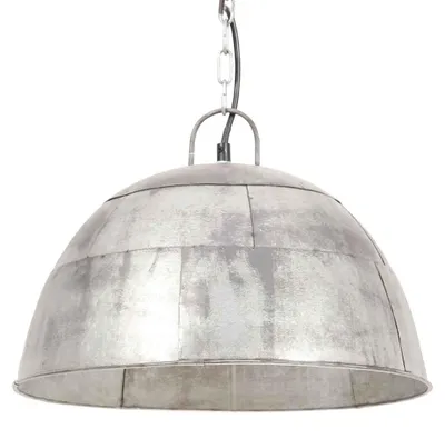 Produktbild von vidaXL Hängelampe Vintage Industriestil 25 W Silbern Rund 41 cm E27