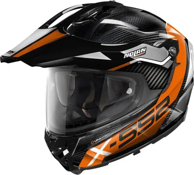 Obrázek produktu pro Nolan X-552 Ultra Carbon Dinamo N-Com černá / bílá / oranžová Přilba Adventure M