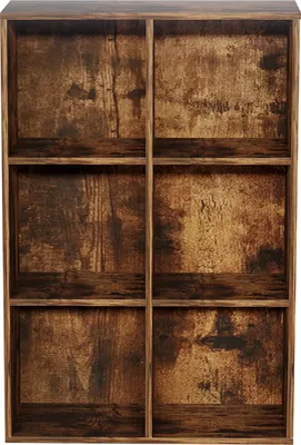 Produktbild von Bücherregal Vakkie 6 offene Regale - Hängeschrank - Fächerschrank - Farbe vintage braun