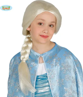 Produktbild von blond geflochtene Prinzessin Perücke für Mädchen