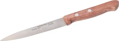 Produktbild von STUBAI Küchenmesser ohne Wellenschliff, 130 mm, scharfes Haushaltsmesser mit Edelholzgriff, Klinge aus Edelstahl, rostfrei, spülmaschinenfest