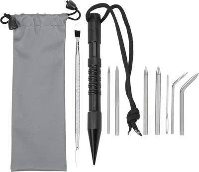 Produktbild von 9-tlg. Schirmgarn-Nadel-Set, Edelstahl Flecht- & Sticknadeln, DIY Armband Zubehör