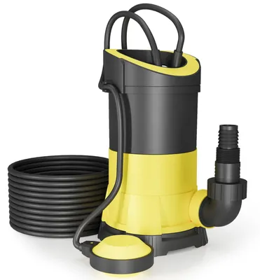 Immagine prodotto di Pompa sommersa per acque reflue - 250 W - 5.000 l/h - Particelle fino a 35 mm - Prevalenza 6 m