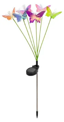 Produktbild von Solar Pflanzenstecker - Schmetterlinge - Höhe ca. 72 cm