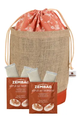 Produktbild von Orange geblümt Zembag für 10 kg Kartoffeln