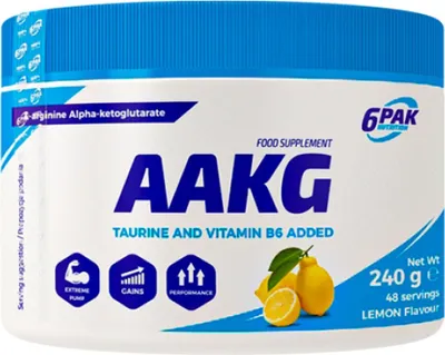 Produktbild von 6PAK Nutrition | AAKG Powder Flavored Lemon