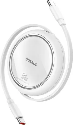 Obrázok produktu pre Baseus Dátový kábel Free2Pull mini USB-C/USB-C 1,5 m 100 W biely