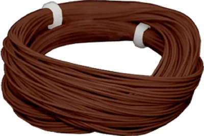 Produktbild von ESU 51948 Hochflexibles Kabel, Durchmesser 0.5mm, AWG36, 2A, 10m Wickel, Farbe braun