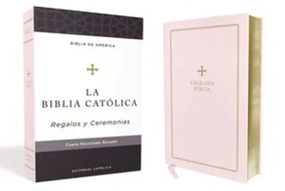 Produktbild von Katholische Bibel, Geschenke und Zeremonien, Recyceltes Leder, Rosa, Comfort Print