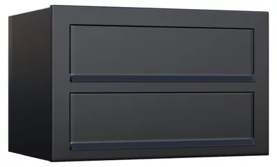 Produktbild von Wandbriefkasten Cube for Two in Schwarz