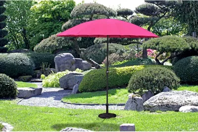 Produktbild von Garden Pleasure Sonnenschirm rund, pink Ø 260,0 cm