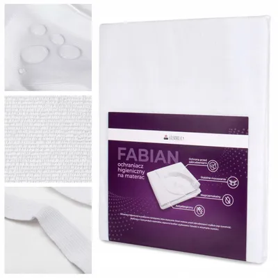 Produktbild von Łóżkoholicy Fabian Matratzenschoner wasserdicht 60x120 cm weiß