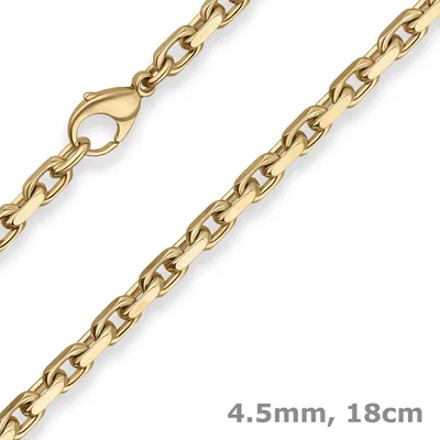 4-5mm-Armband-Ankerkette-diamantiert-aus-585-Gelbgold-18cm