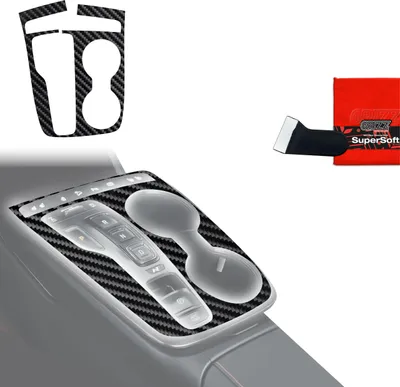 Image de Films de protection Grizz Protector pour console centrale - Hyundai Tucson N-Line (2021-2024) Aspect carbone brillant