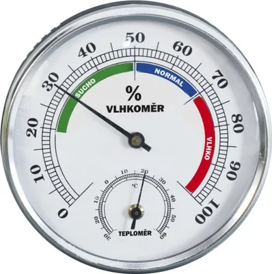 Obrázok produktu pre Orion | Teplomer s vlhkomerom - 8,5 cm - od -30 °C do +50 °C - vnútorné a vonkajšie meranie