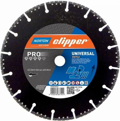 Produktbild von Norton Clipper Diamanttrennscheibe Pro Universal Ductile - 230x22,2 mm
