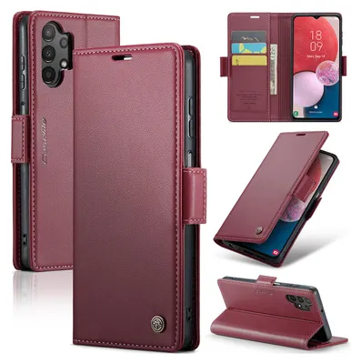 Obrázek produktu pro Pouzdro Galaxy A13, kožené pouzdro s funkcí stojánku pro Samsung Galaxy A13 / A04S / A04 / M13 5G Red