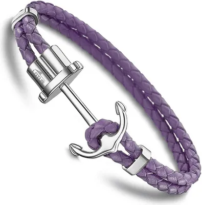 Produktbild von Lotus Style Armband Edelstahl LS1881-2/3 silber lila Anker Schmuck JLS1881-2-3