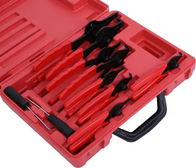 Obrázek produktu pro 11 ks univerzální mechanické kleště na vnitřní a vnější pojistné kroužky Sada kleští na pojistné kroužky Nová