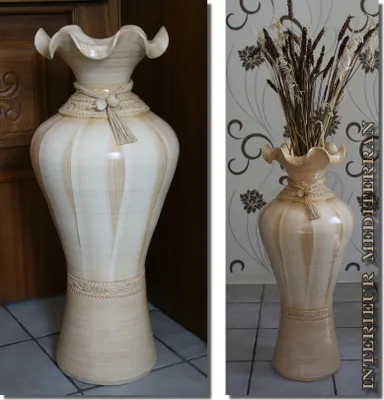 Produktbild von BODENVASE "KLASSIK I" - Größe: ca.70 CM Beige