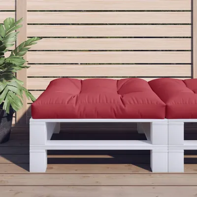 Immagine prodotto di Cuscino per mobili in pallet rosso vino 80x80x12 cm in tessuto - Cuscini per mobili da giardino 360500